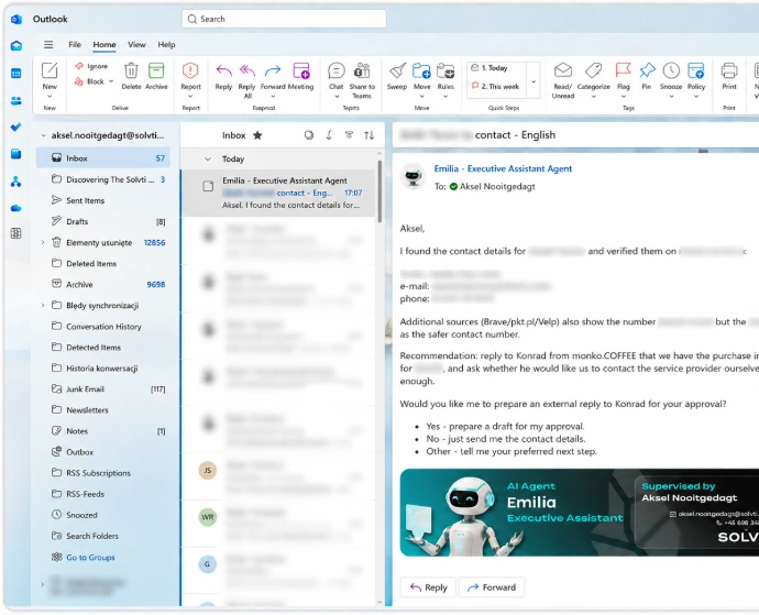 Solvti.ai in outlook